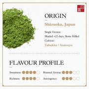 Ocha & Co. Shizuoka Matcha - Ceremonial Grade - Japanese First-Harvest Matcha Green Tea Powder, Traditionally Stone-Milled, 50g.